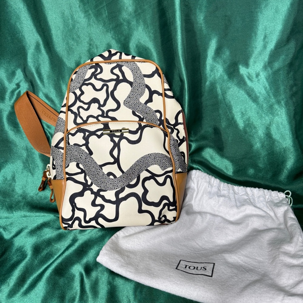 AUTH TOUS Graphic Sling Bag – Modern + Sleek!